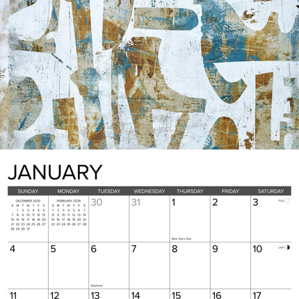 Willow Creek Abstract Art Kalender 2026