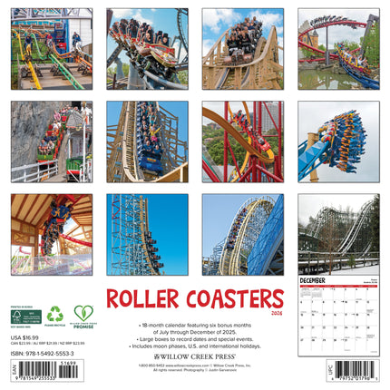 Willow Creek Achtbanen Kalender 2026