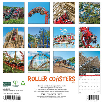 Willow Creek Achtbanen Kalender 2027