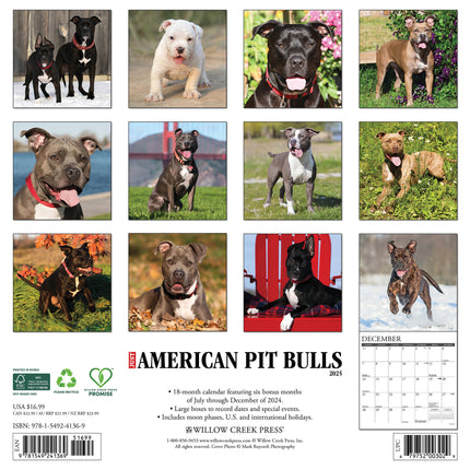 Willow Creek American Pit Bull Terrier Kalender 2025