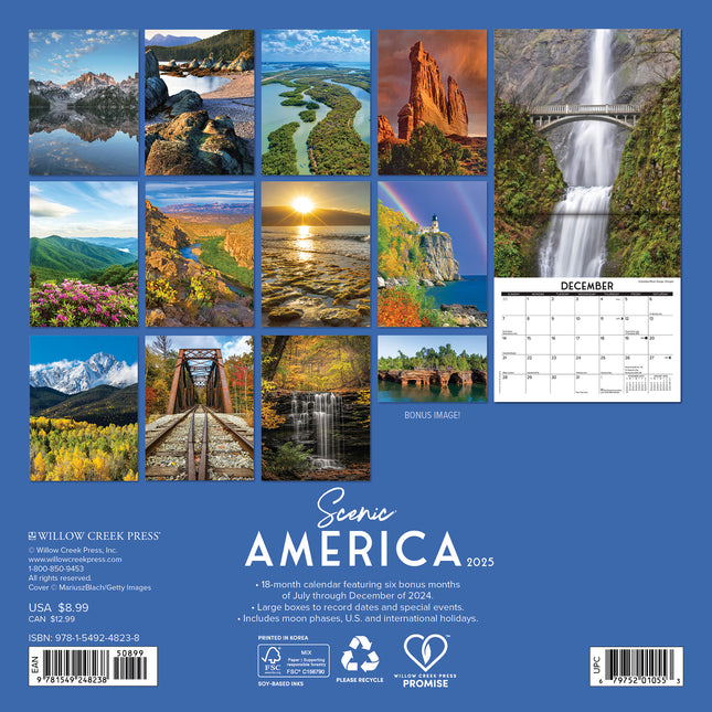 Willow Creek Amerika Kalender 2025 Mini
