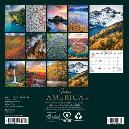 Willow Creek Amerika Kalender 2027 Mini