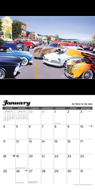 Willow Creek Amerikaanse Vintage Voertuigen Kalender 2026