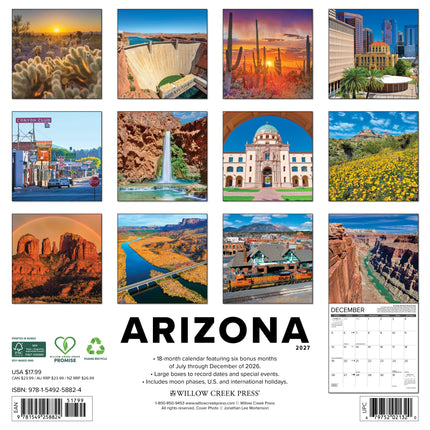Willow Creek Arizona Kalender 2027