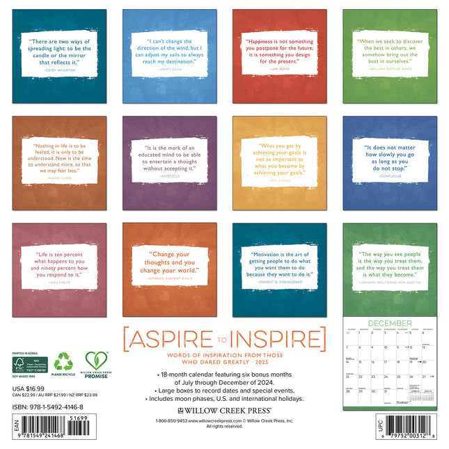 Willow Creek Aspire to Inspire Kalender 2025
