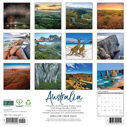 Willow Creek Australië Kalender 2027