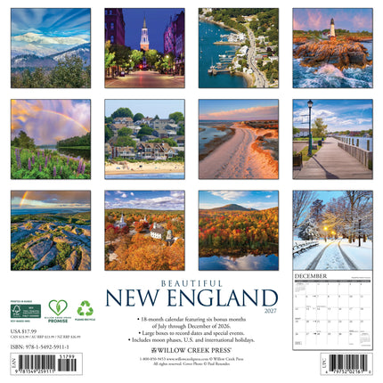 Willow Creek Beautiful New England Kalender 2027