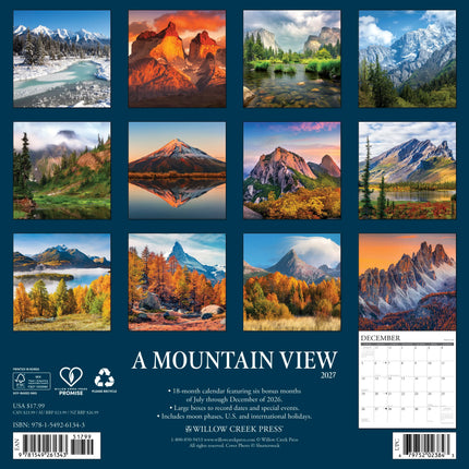 Willow Creek Bergzicht Kalender 2027