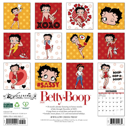 Willow Creek Betty Boop Kalender 2026
