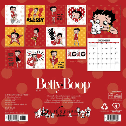 Willow Creek Betty Boop Kalender 2026 Mini