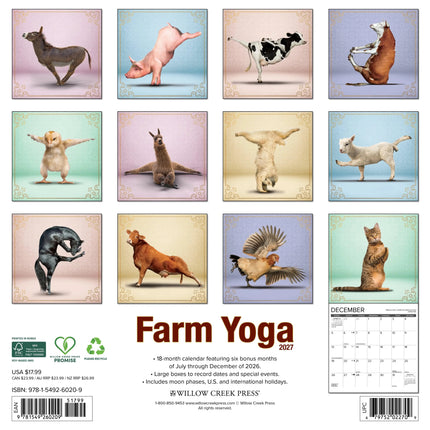 Willow Creek Boerderij Yoga Kalender 2027