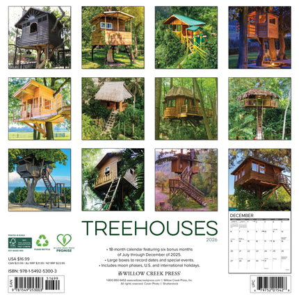 Willow Creek Boomhut Kalender 2026