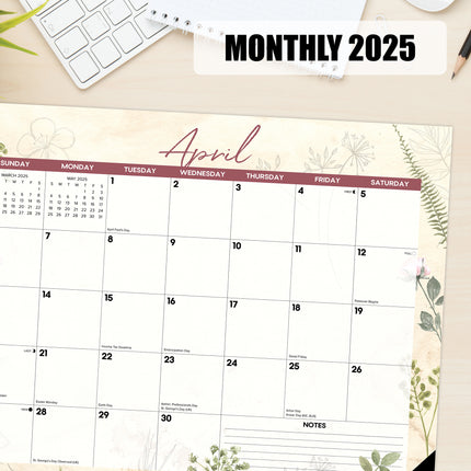 Willow Creek Botanical Garden Desk Pad - Bureau Kalender 2025