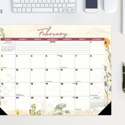 Willow Creek Botanical Garden Desk Pad - Bureau Kalender 2025