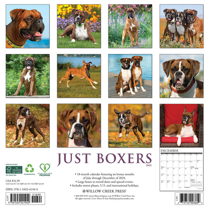 Willow Creek Boxer Kalender 2025