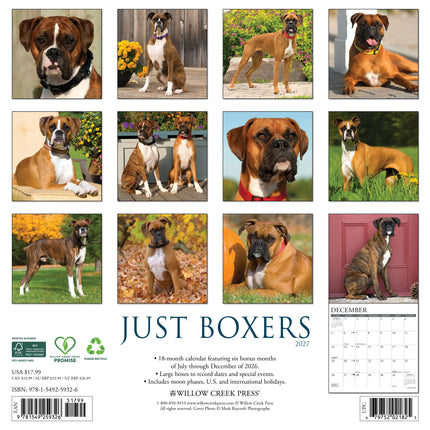 Willow Creek Boxer Kalender 2027