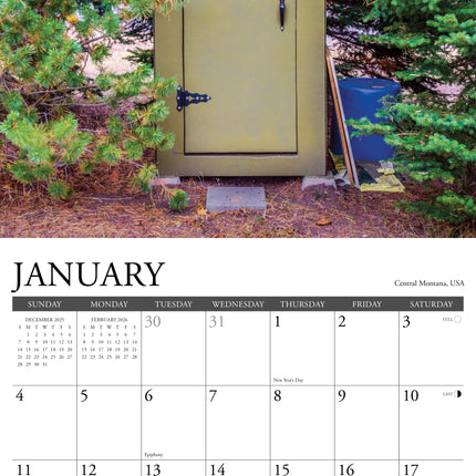 Willow Creek Buitenhuisjes Kalender 2026