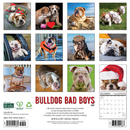 Willow Creek Bulldog Bad Boys Kalender 2027