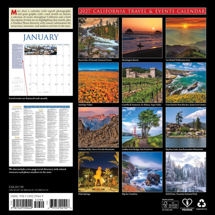 Willow Creek Californië Kalender 2026