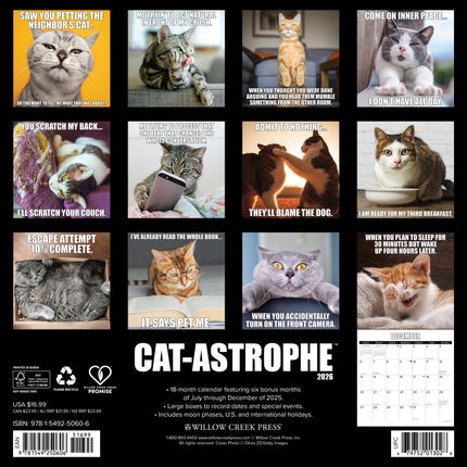 Willow Creek Cat-Astrophe Kalender 2026