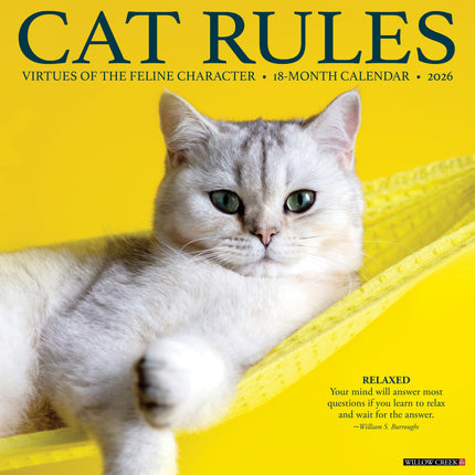 Willow Creek Cat Rules Kalender 2026