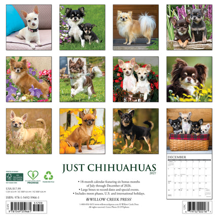 Willow Creek Chihuahua Kalender 2027