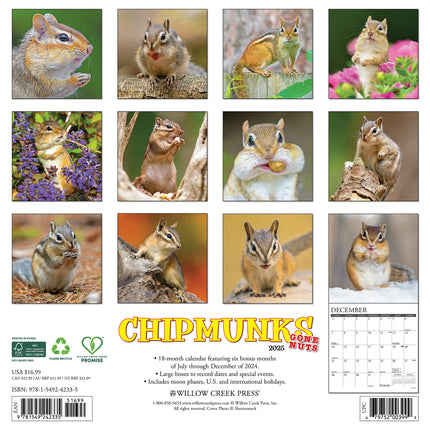 Willow Creek Chipmunks Kalender 2025