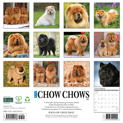 Willow Creek Chow Chow Kalender 2027