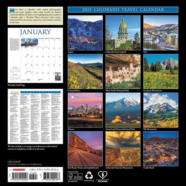 Willow Creek Colorado Kalender 2025