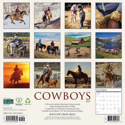 Willow Creek Cowboys Kalender 2027