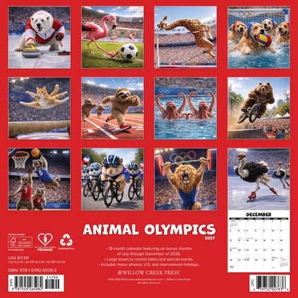 Willow Creek Dieren Olympics Kalender 2027