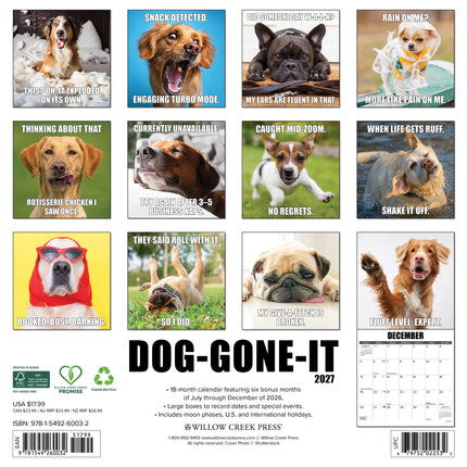 Willow Creek Dog-Gone-It Kalender 2026