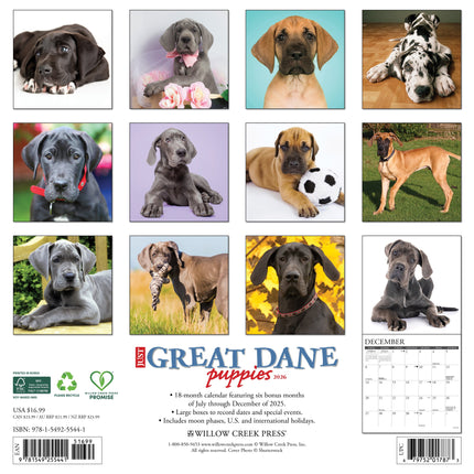 Willow Creek Duitse Dog Puppies Kalender 2027