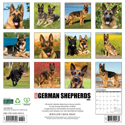 Willow Creek Duitse Herder Kalender 2025