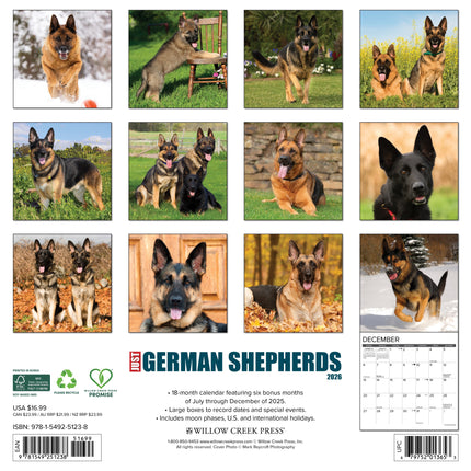 Willow Creek Duitse Herder Kalender 2026