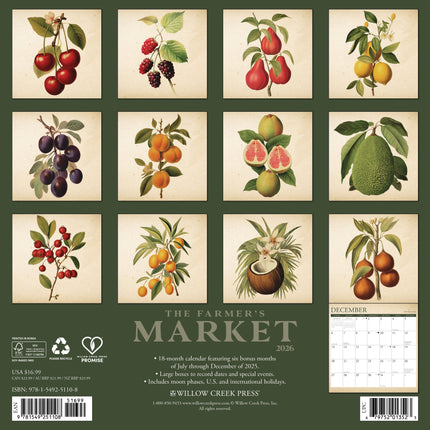 Willow Creek Fruit Kalender 2026