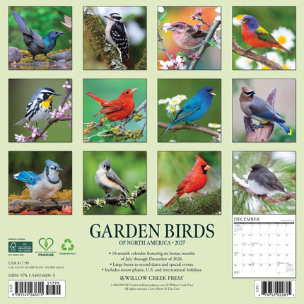 Willow Creek Garden Birds Kalender 2027