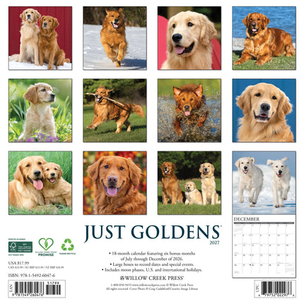 Willow Creek Golden Retriever Kalender 2027