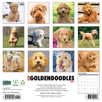 Willow Creek Goldendoodle Kalender 2027