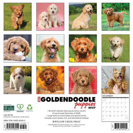 Willow Creek Goldendoodle Puppies Kalender 2026