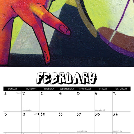 Willow Creek Graffiti Kalender 2026