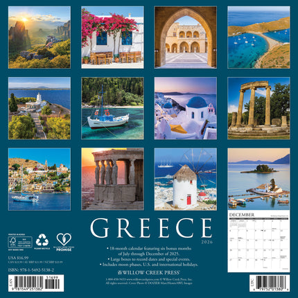 Willow Creek Griekenland Kalender 2026