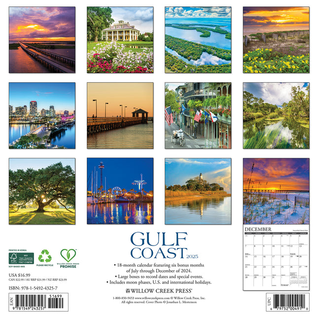 Willow Creek Gulf Coast Kalender 2025