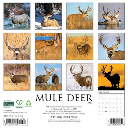 Willow Creek Herten Kalender 2027