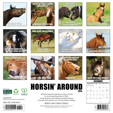 Willow Creek Horsin Around Kalender 2026