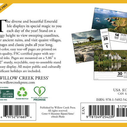 Willow Creek Ierland Scheurkalender 2027 Boxed