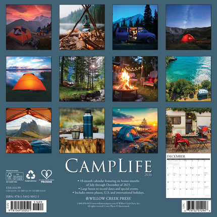 Willow Creek Kampeerleven Kalender 2026