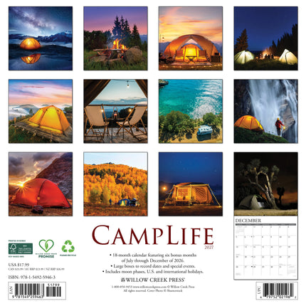 Willow Creek Kampeerleven Kalender 2027