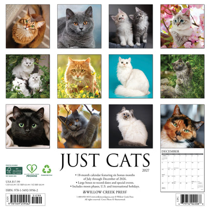 Willow Creek Katten Kalender 2027