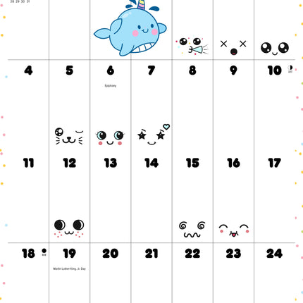 Willow Creek Kawaii Kalender 2026